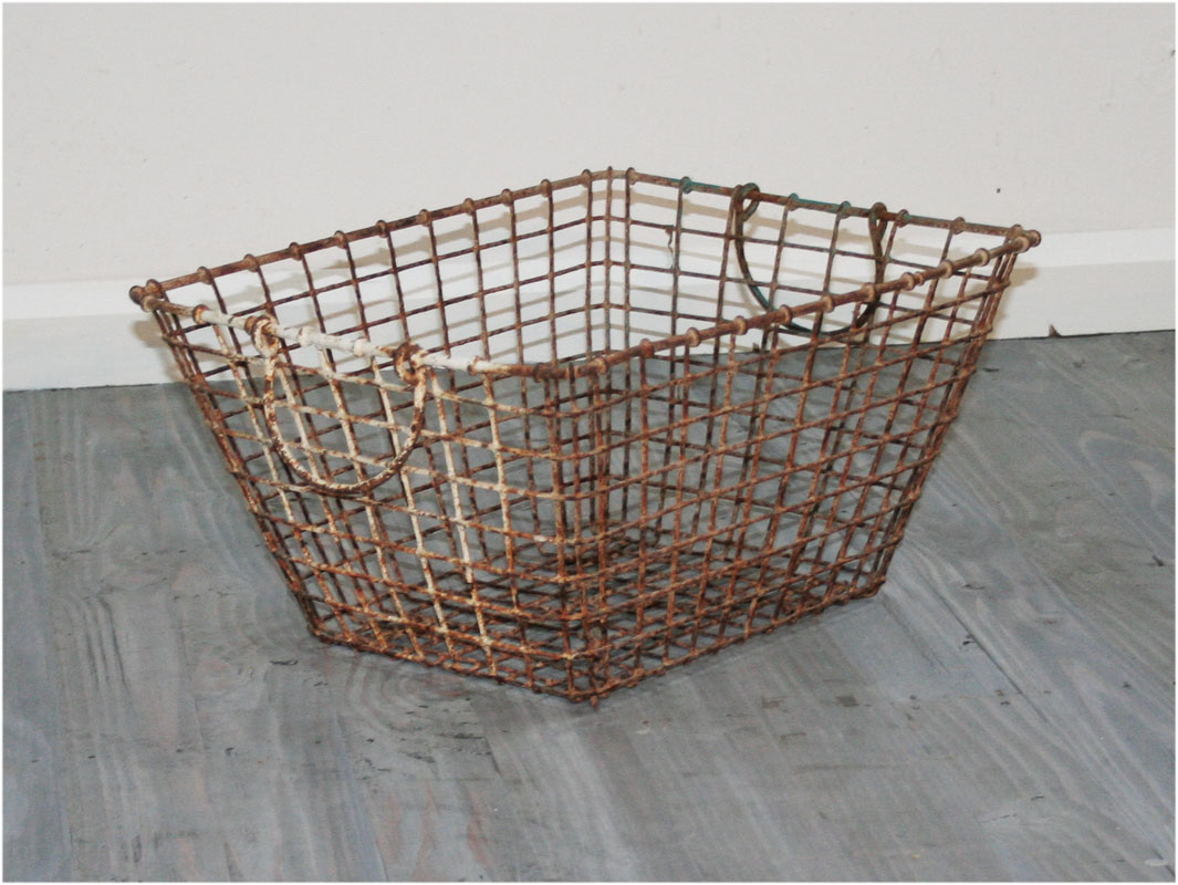 French Oyster Gathering Baskets Haunt Antiques for the Modern Interior